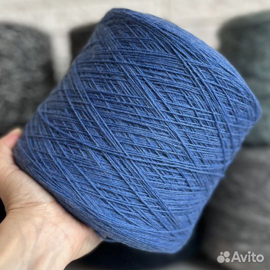 Пряжа бобинами 90 меринос 10 кашемир