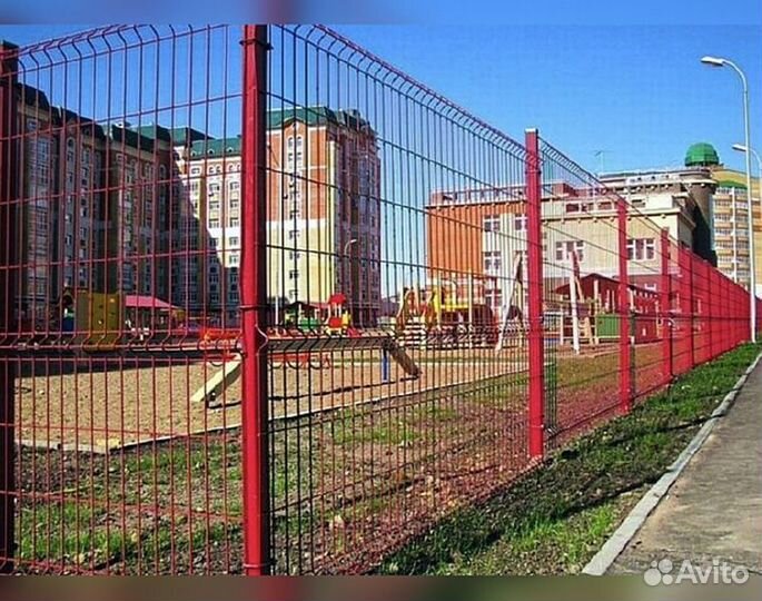 Забор сетка 3д