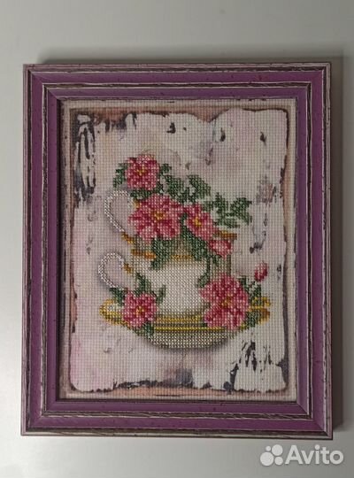 Вышивка крестом стиль шеби шик, прованс