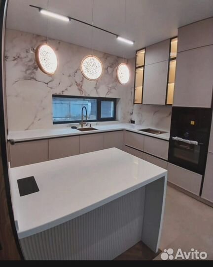 Столешница из искусственного камня с замером