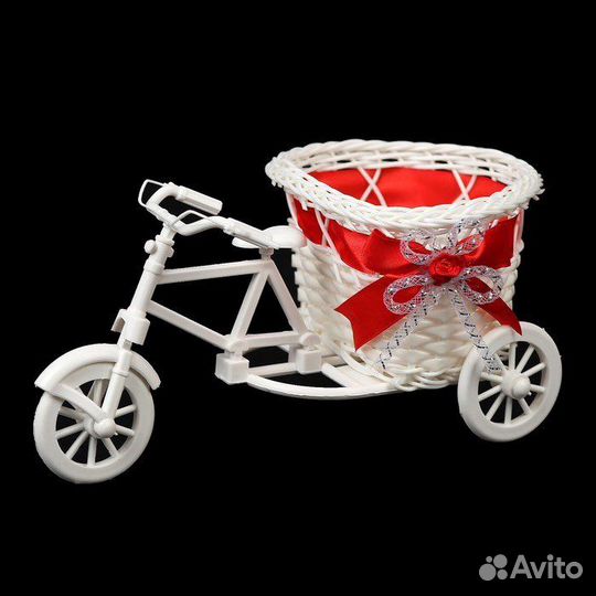 Велосипед цветы