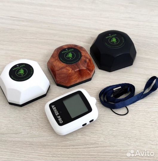 Кнопка вызова персонала и часы пейджер Поясной