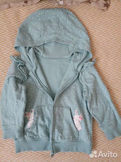 Кофточка на молнии для девочки
