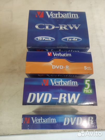 Болванки CD-RW DVD-R DVD+R DVD-RW Verbatim диски