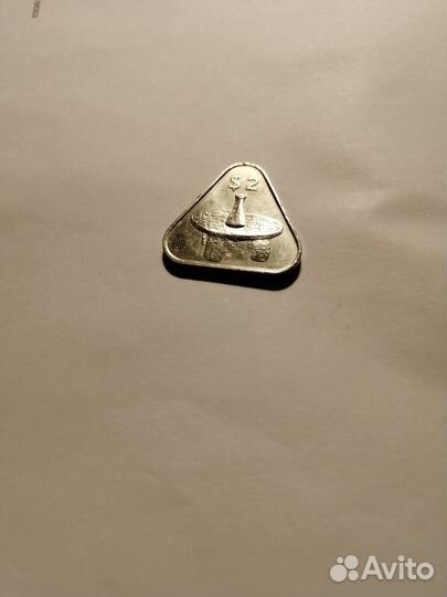 Монета 2 доллара островов Кука