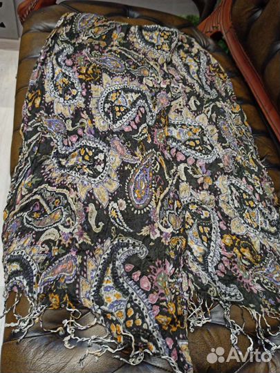 Палантин etro хлопок /кашемир италия