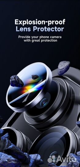 Benks Стекла камеры iPhone 15Pro 15ProMax Керамика