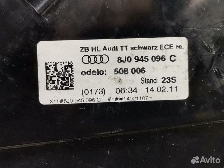 Фонарь задний для Audi TT 8J 8J0945096K