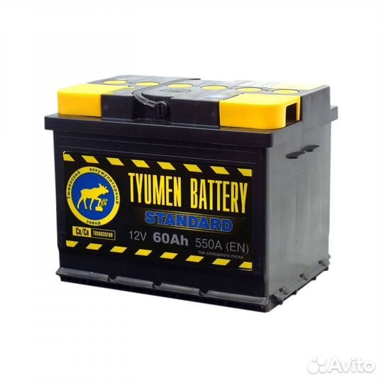 Аккумулятор Тюмень 60Аh 550А