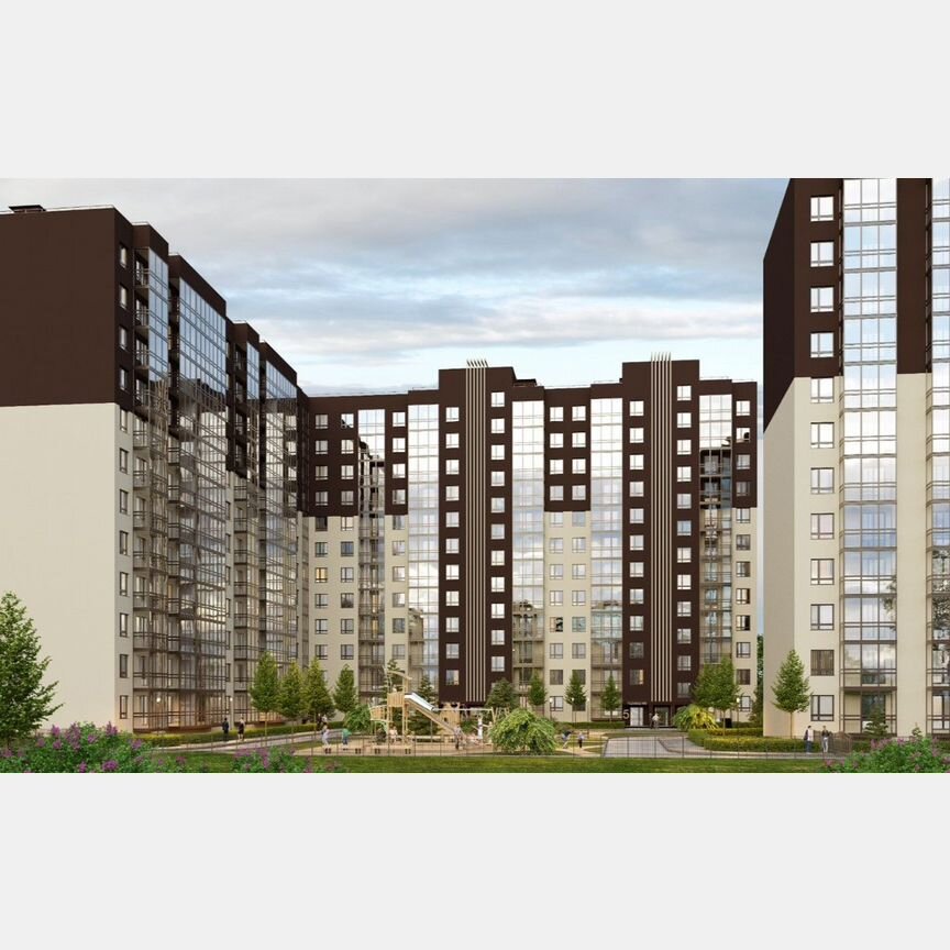 2-к. квартира, 61,8 м², 10/12 эт.