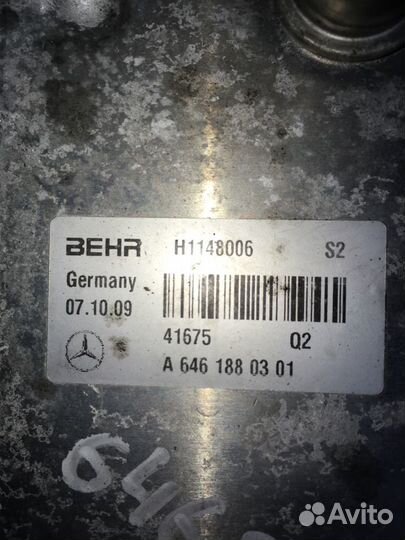 Теплообменник Mercedes 2.2cdi 611 / 646