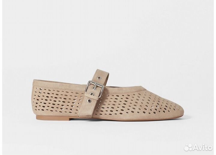 Кожаные балетки &otherstories