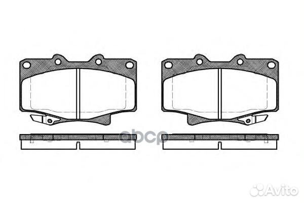 429 04 572253B224539 колодки дисковые п Toyo
