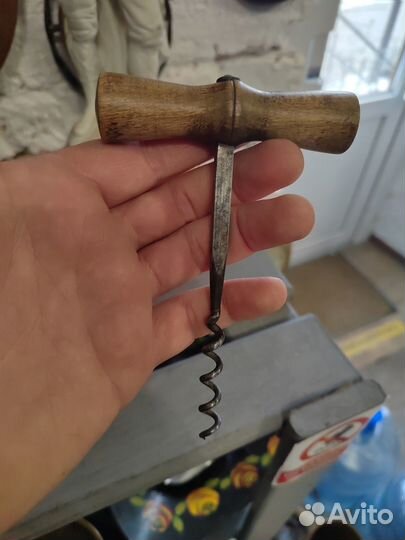 Антикварный Кованый Штопор 19 век
