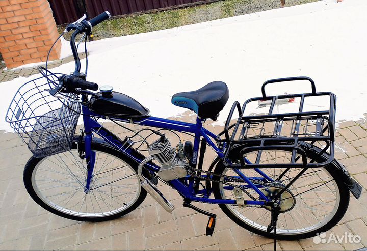 Велосипед с бензиновым мотором