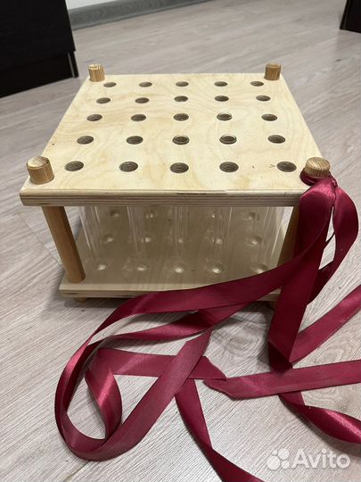 Подставка ваза для цветов с колбами