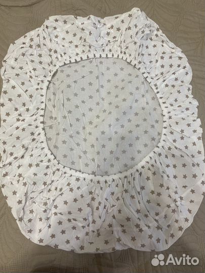 Простынь на резинке в детскую кровать 60 на 85