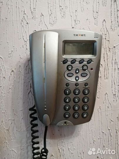 Кнопочный стацинарный телефон texet