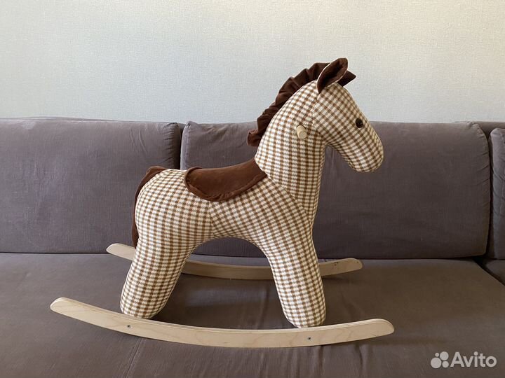 Лошадка качалка деревянная