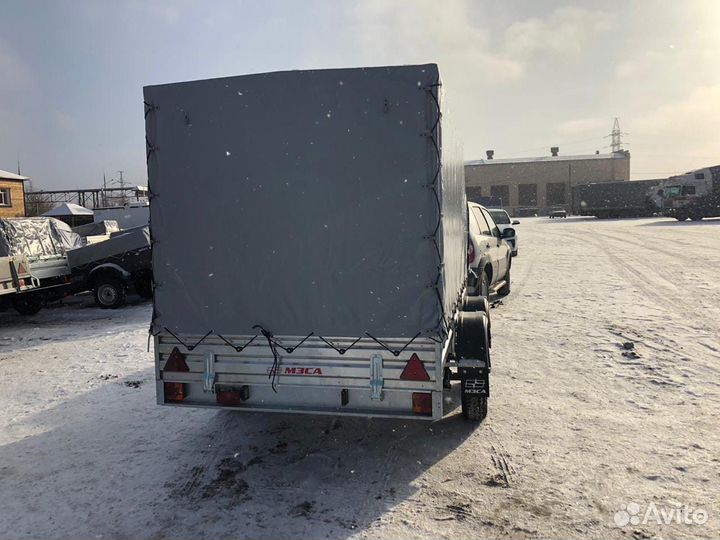 2-осный прицеп Мзса 817732.012 с тентом 1,5 м скос