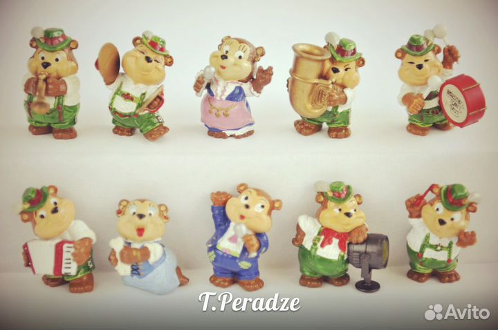 Серия Медведи оркестр и другие серии из киндеров