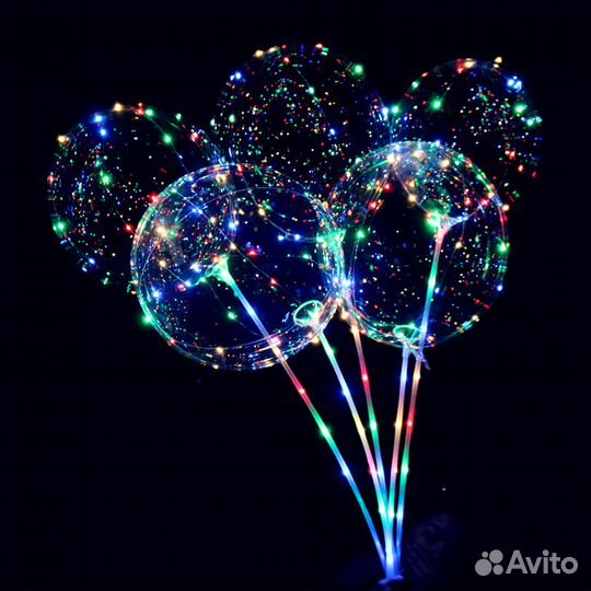 Светящиеся шары bobo LED на палочках