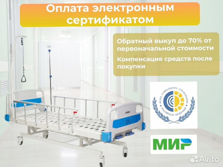 Кровать медицинская функциональная