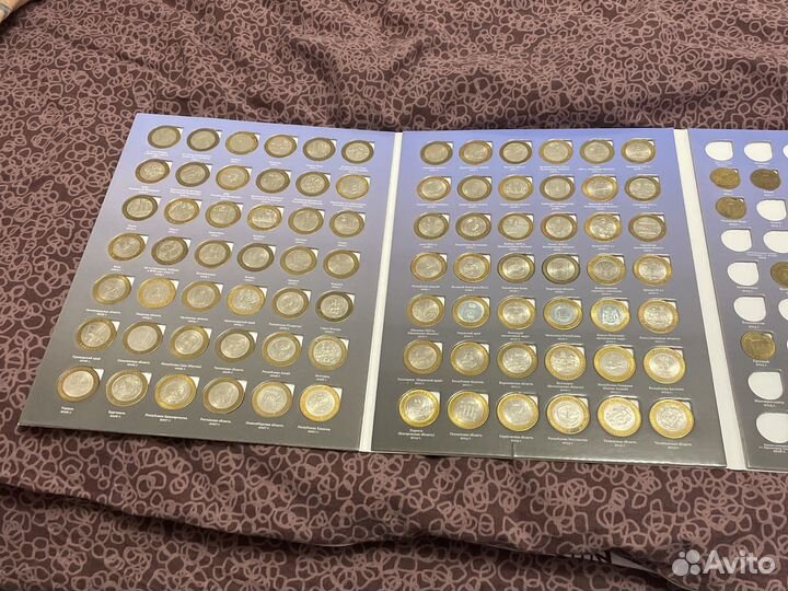 Коллекция 10 рублевых монет биметалл