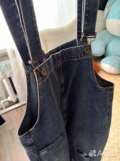 Джинсовый комбинезон женский 46 48