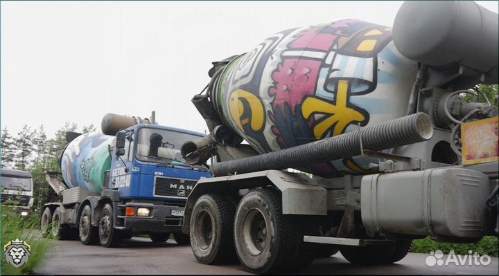 Доставка Бетона миксером от 1 куба