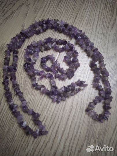 Колье и бусы из натуральных камней СССР