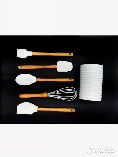 Новый Набор кухонных принадлежностей белый