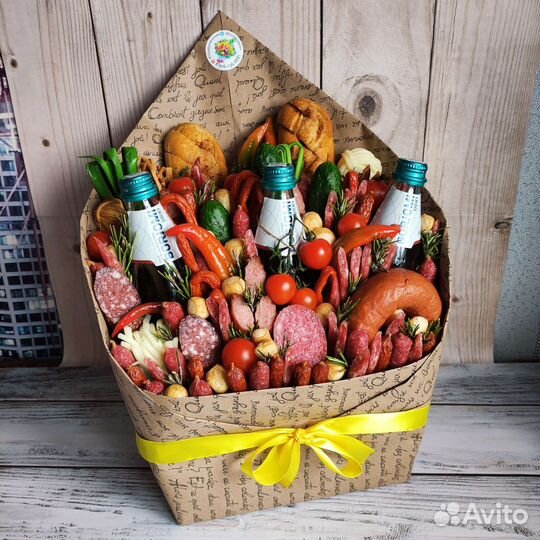 Мясной конверт подарок мужчине