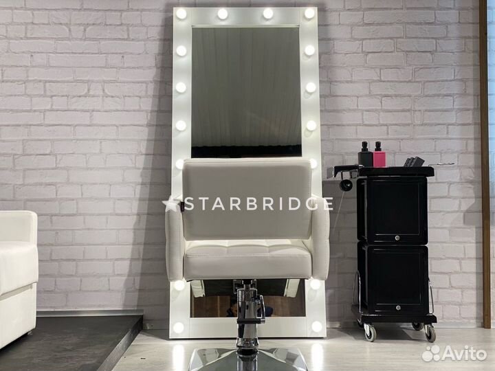 Зеркало с лампами