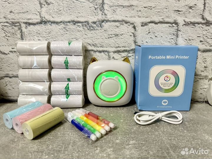 Портативный мини принтер для телефона новый