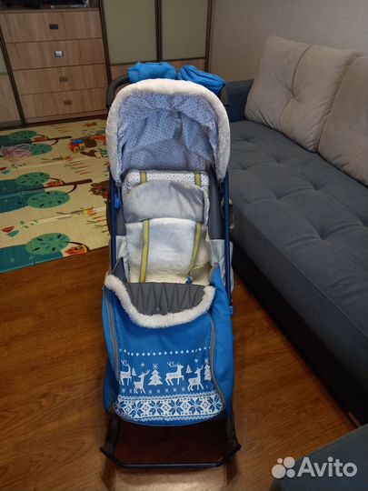 Санки коляска ника 7-2