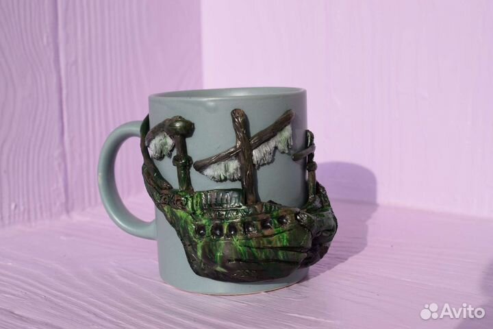 Любая кружка с декором на фото