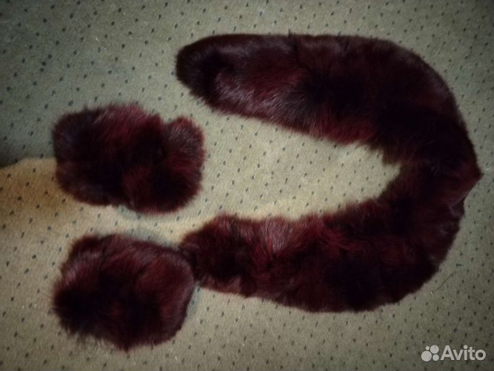 Меховой воротник песец