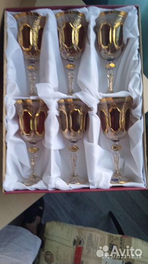 Набор фужеров Версаль Рубин (новые)