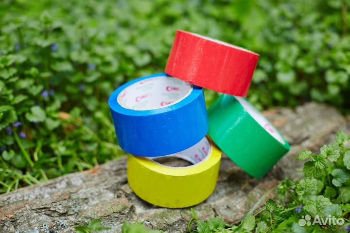 Цветная клейкая лента. Скотч (упаковка 72 штуки.)
