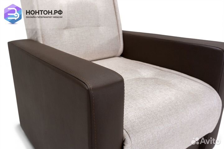 Кресло Лондон рогожка бежевая