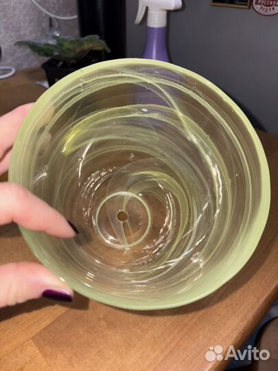 Цеточный горшок(стекло)