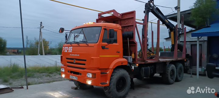 Услуги лесовоза с манипулятором