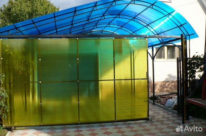 Поликарбонат для теплиц сотовый цветной 4мм, 6мм