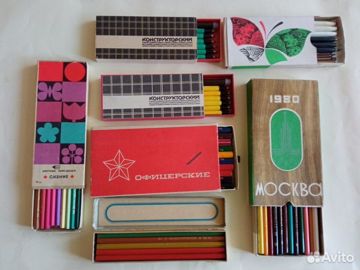 Канцелярия СССР - наборы карандашей