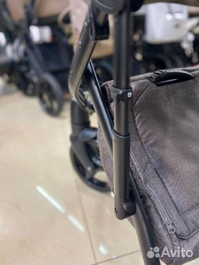 Коляска Adamex Luciano 2В1,3в1 комб, темно коричн