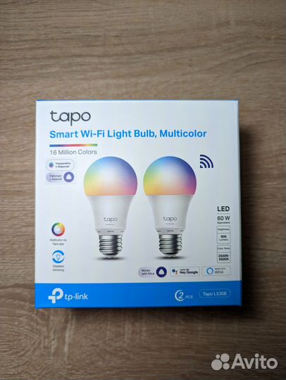 Умная лампа RGB лампочка Wi-Fi TPlink Tapo l530e