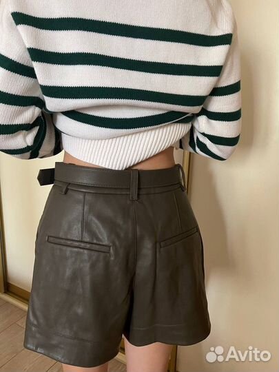 Шорты кожаные женские Lime
