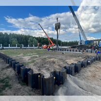 Погружение и извлечение шпунта Ларсена / Труб, Смоленск