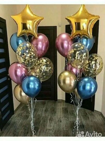 Шары Цветы, высокие розы, цветные розы, пион